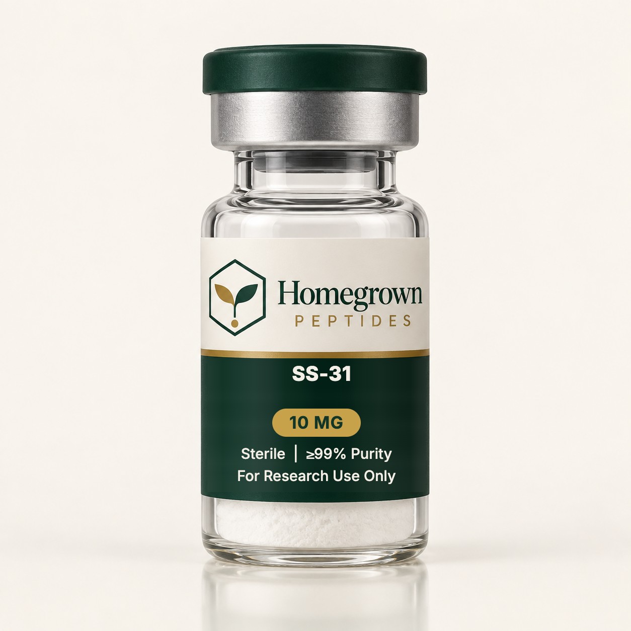 SS-31 10 MG vial — Homegrown Peptides, Research Use Only